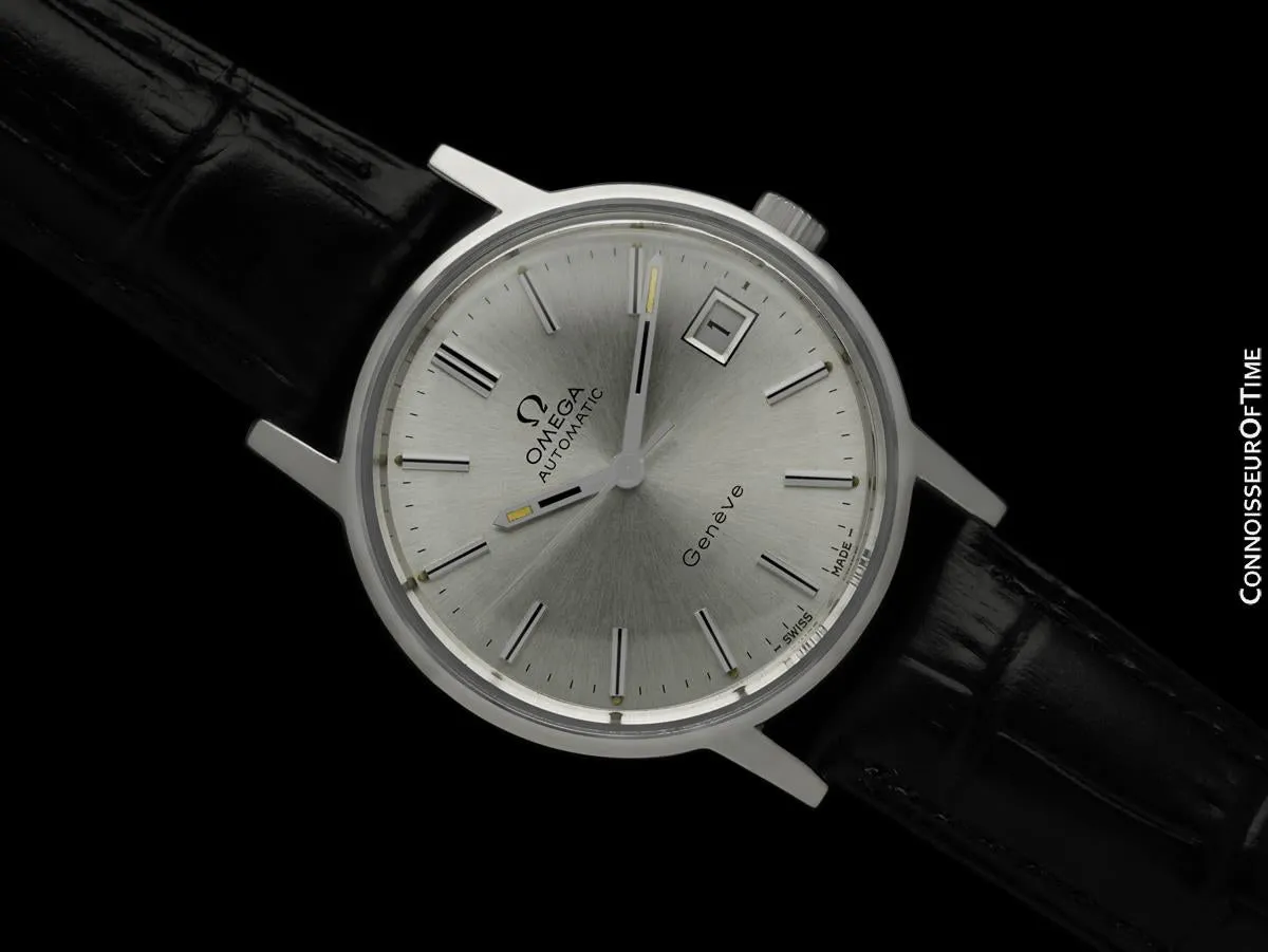 1973 Omega Geneve Vintage Mens Automatic Watch - Stainless Steel