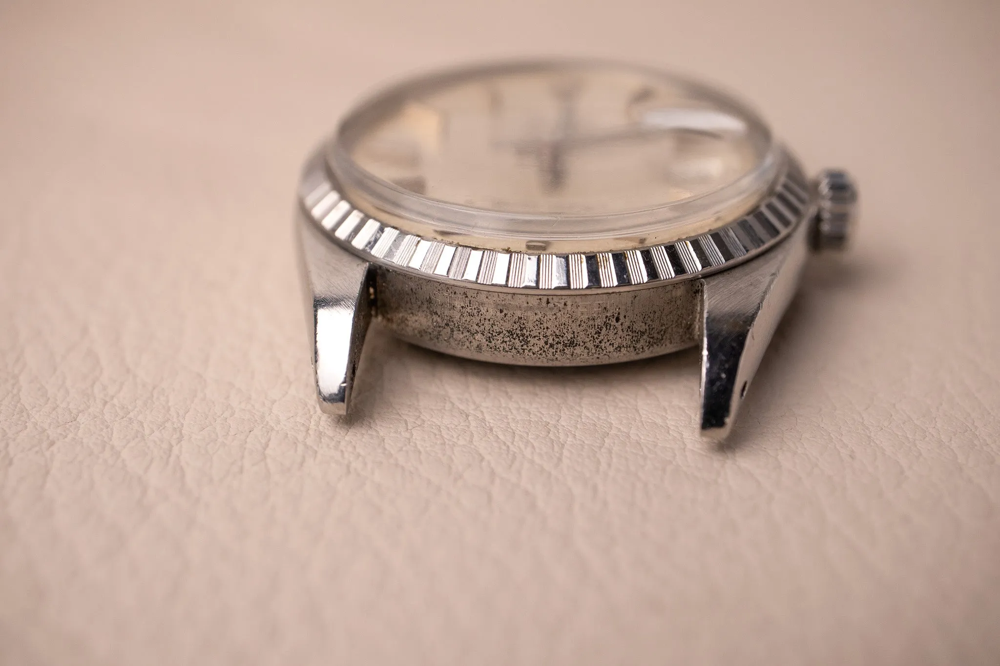 1973 Rolex Datejust 1603 'Non Luminous Silver Linen Dial'