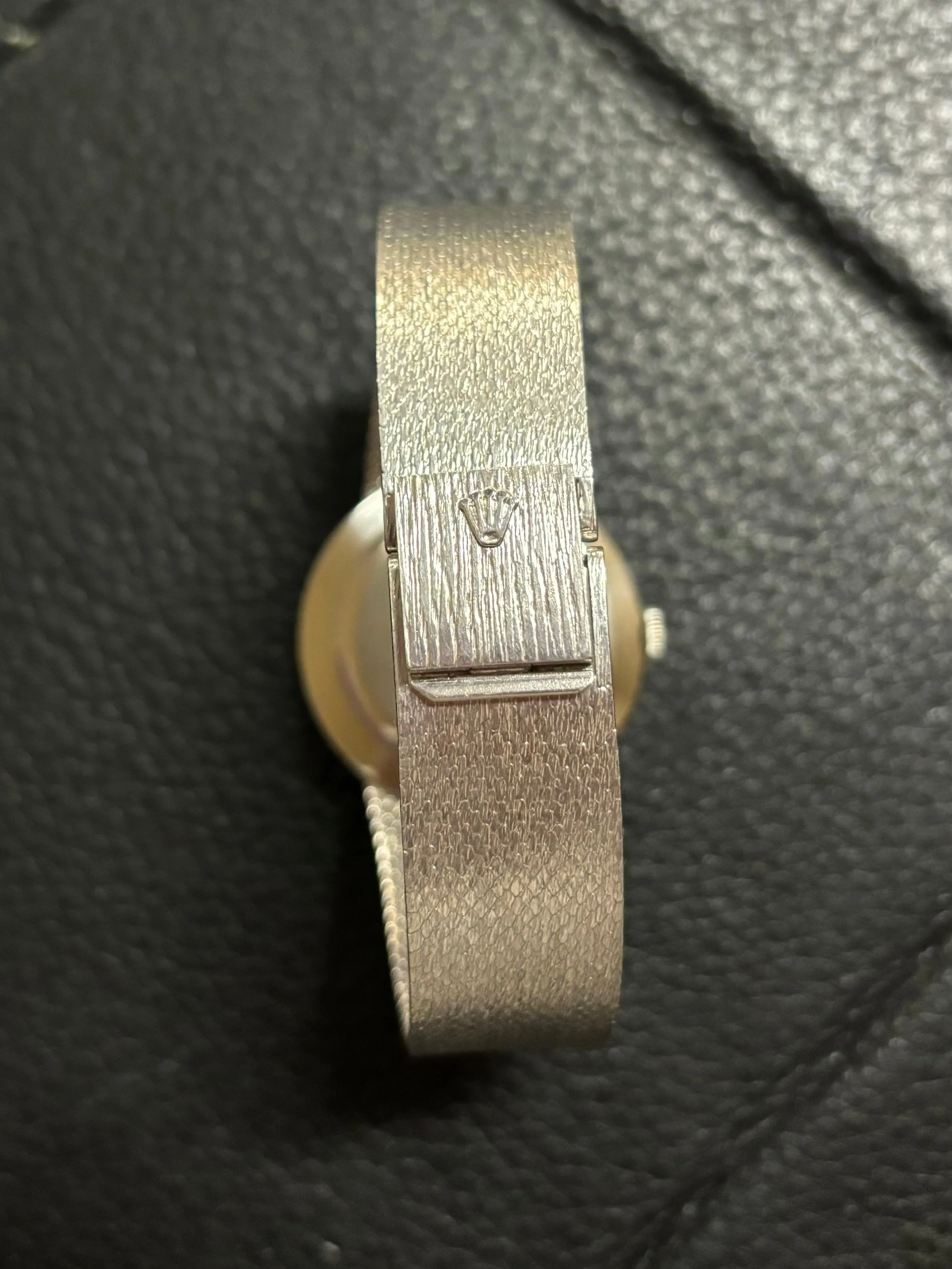 1973 Rolex Precision Vintage Mens Ref. 3411 Dress Watch - Stainless Steel & Diamonds