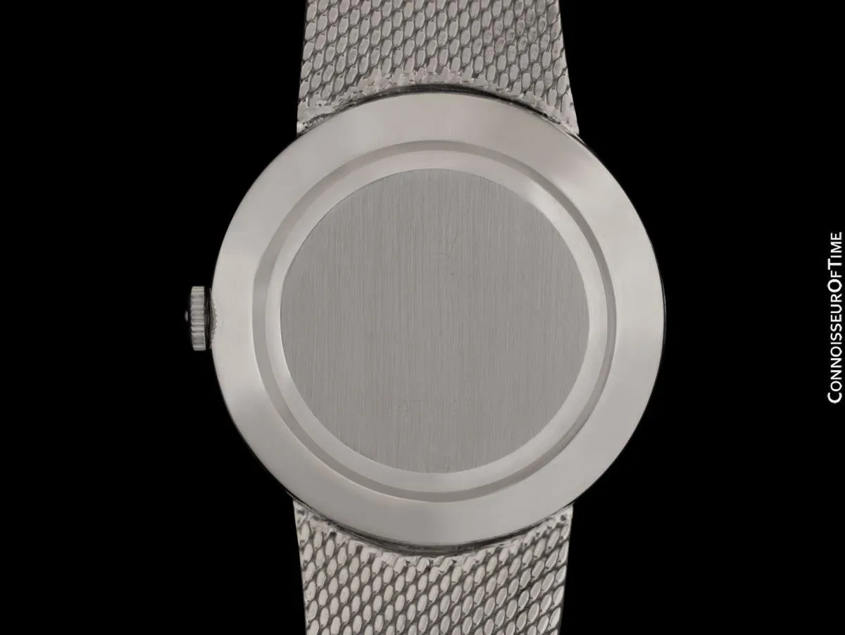 1973 Rolex Precision Vintage Mens Ref. 3411 Dress Watch - Stainless Steel & Diamonds