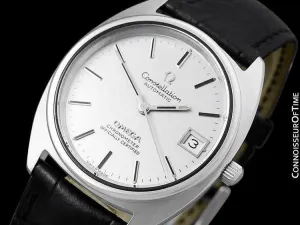 1974 Omega Constellation "C" Chronometer Vintage Mens Calendar Date Watch - Stainless Steel