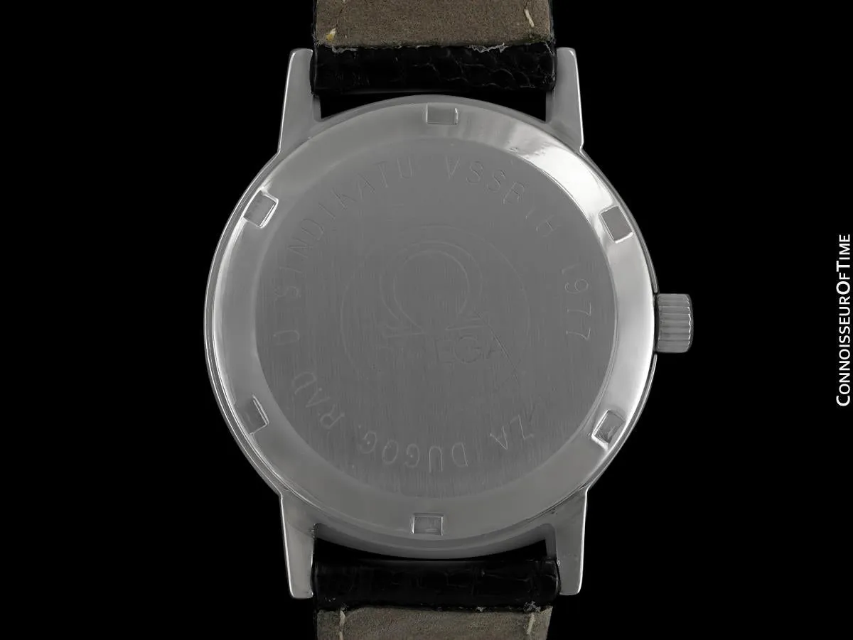 1975 / 1977 Omega Geneve Vintage Mens Automatic Watch with Quick-Setting Date - Stainless Steel
