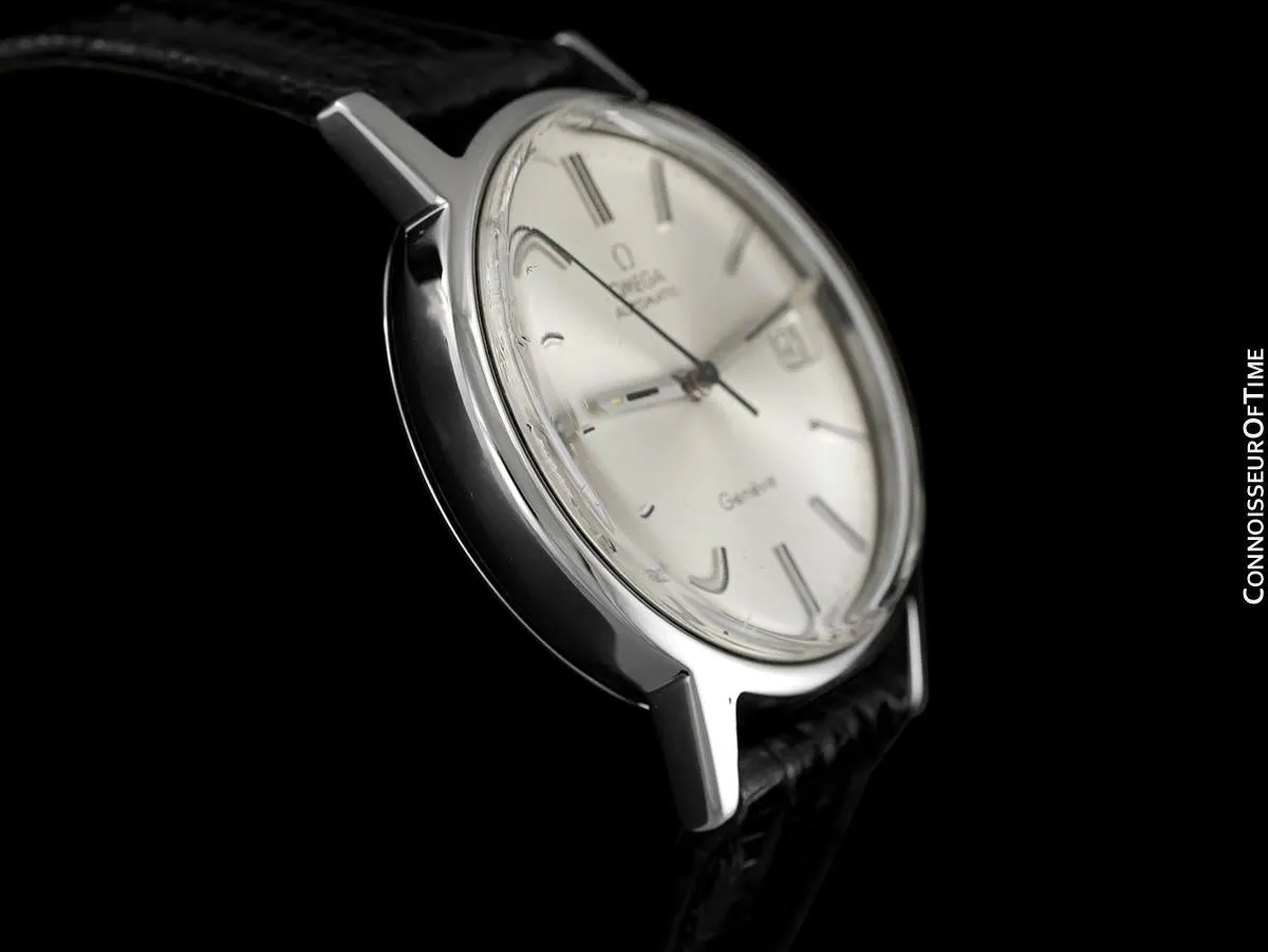 1975 / 1977 Omega Geneve Vintage Mens Automatic Watch with Quick-Setting Date - Stainless Steel