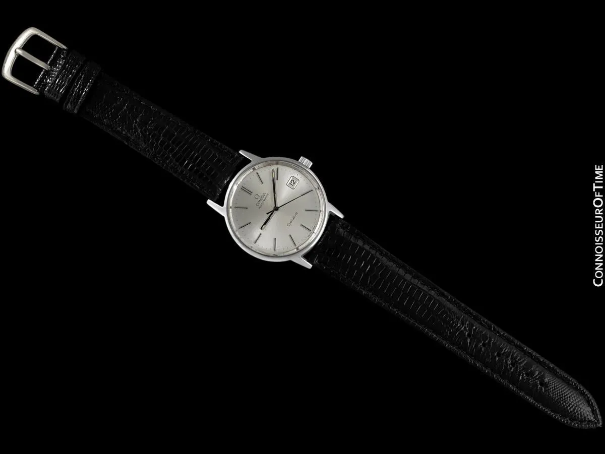 1975 / 1977 Omega Geneve Vintage Mens Automatic Watch with Quick-Setting Date - Stainless Steel