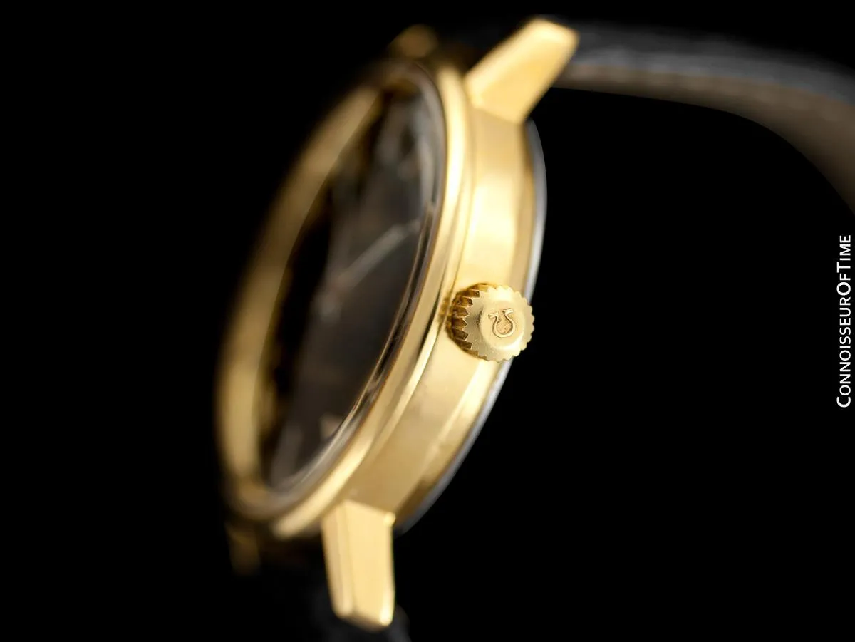 1975 Omega Vintage Seamaster Mens Watch, Automatic, Date - 18K Gold Plated & Stainless Steel