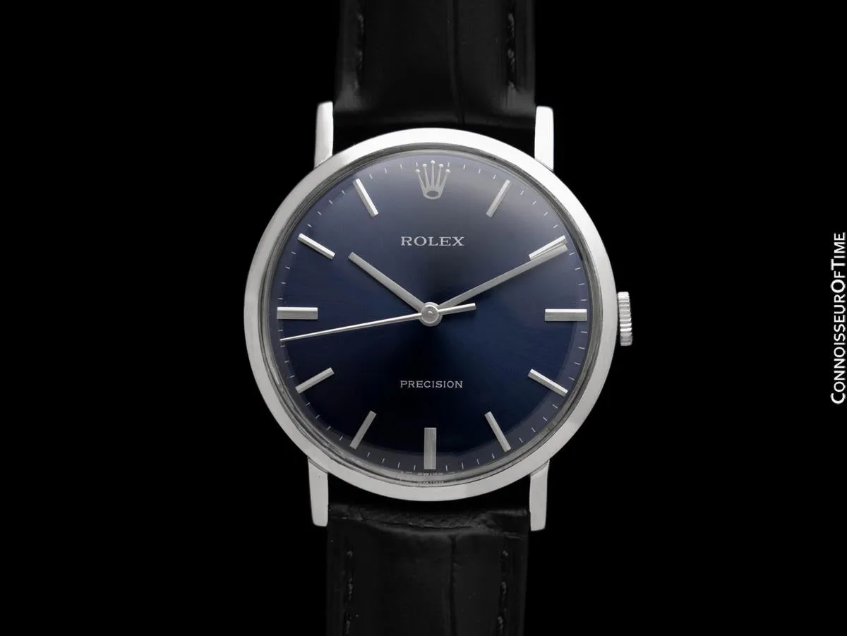 1975 Rolex Precision Vintage Mens Classic Ref. 34.110 Dress Watch - Stainless Steel
