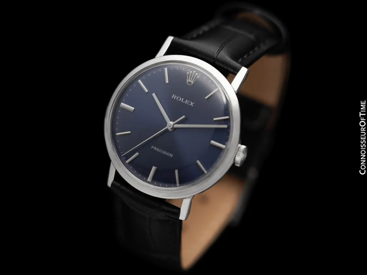1975 Rolex Precision Vintage Mens Classic Ref. 34.110 Dress Watch - Stainless Steel