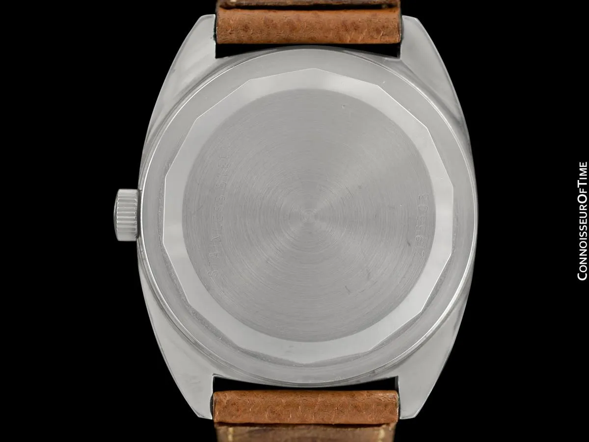 1978 IWC Vintage Mens Automatic Watch, Silver Dial with Date, Stainless Steel - Near New Old Stock