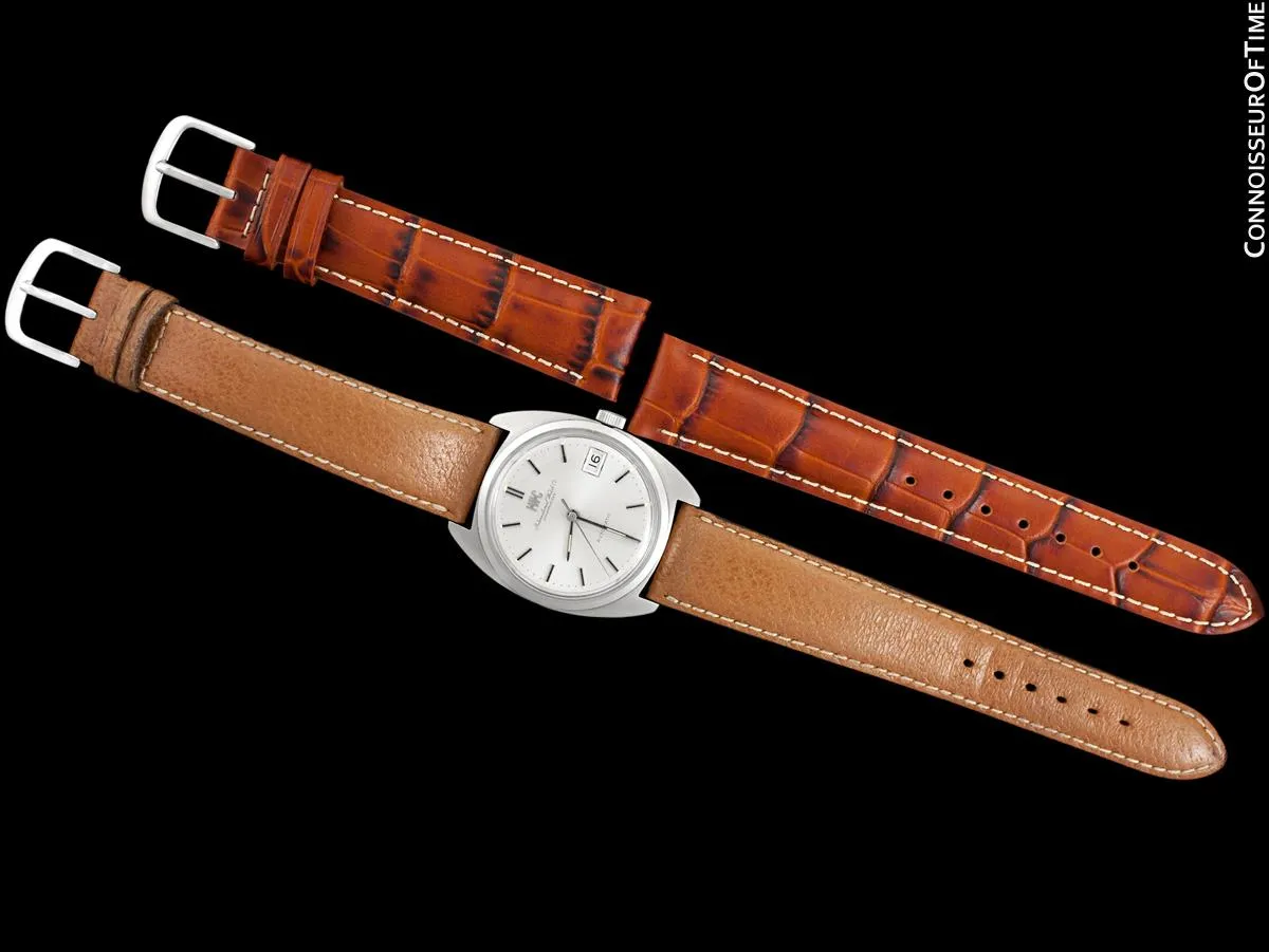 1978 IWC Vintage Mens Automatic Watch, Silver Dial with Date, Stainless Steel - Near New Old Stock