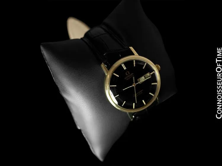 1978 Omega Seamaster De Ville Classic Vintage Mens Watch, 10K Gold Filled - Rare Pie Pan Dial