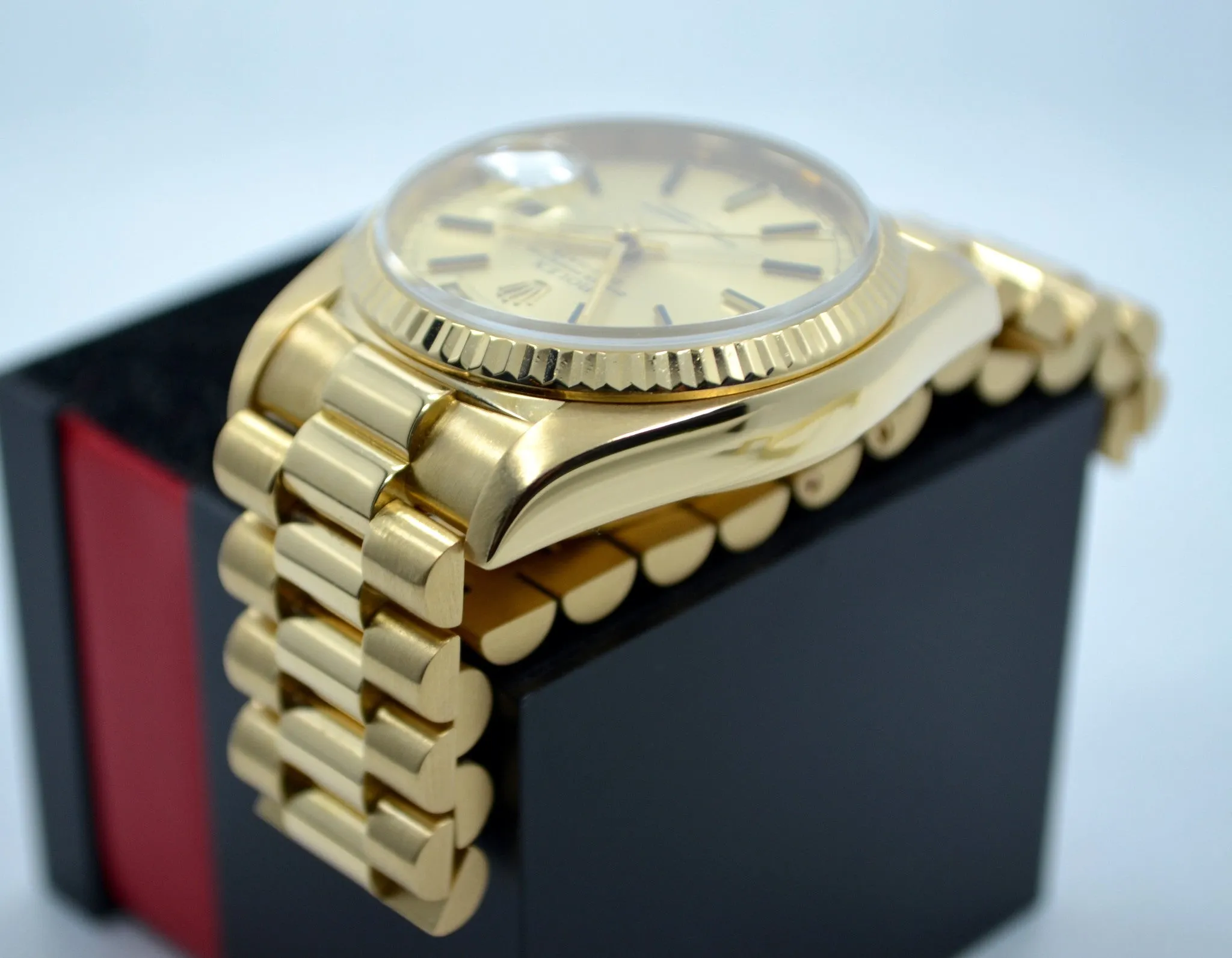 1983 Rolex President Day Date 18038 18K Yellow Gold Wristwatch w/ Papers