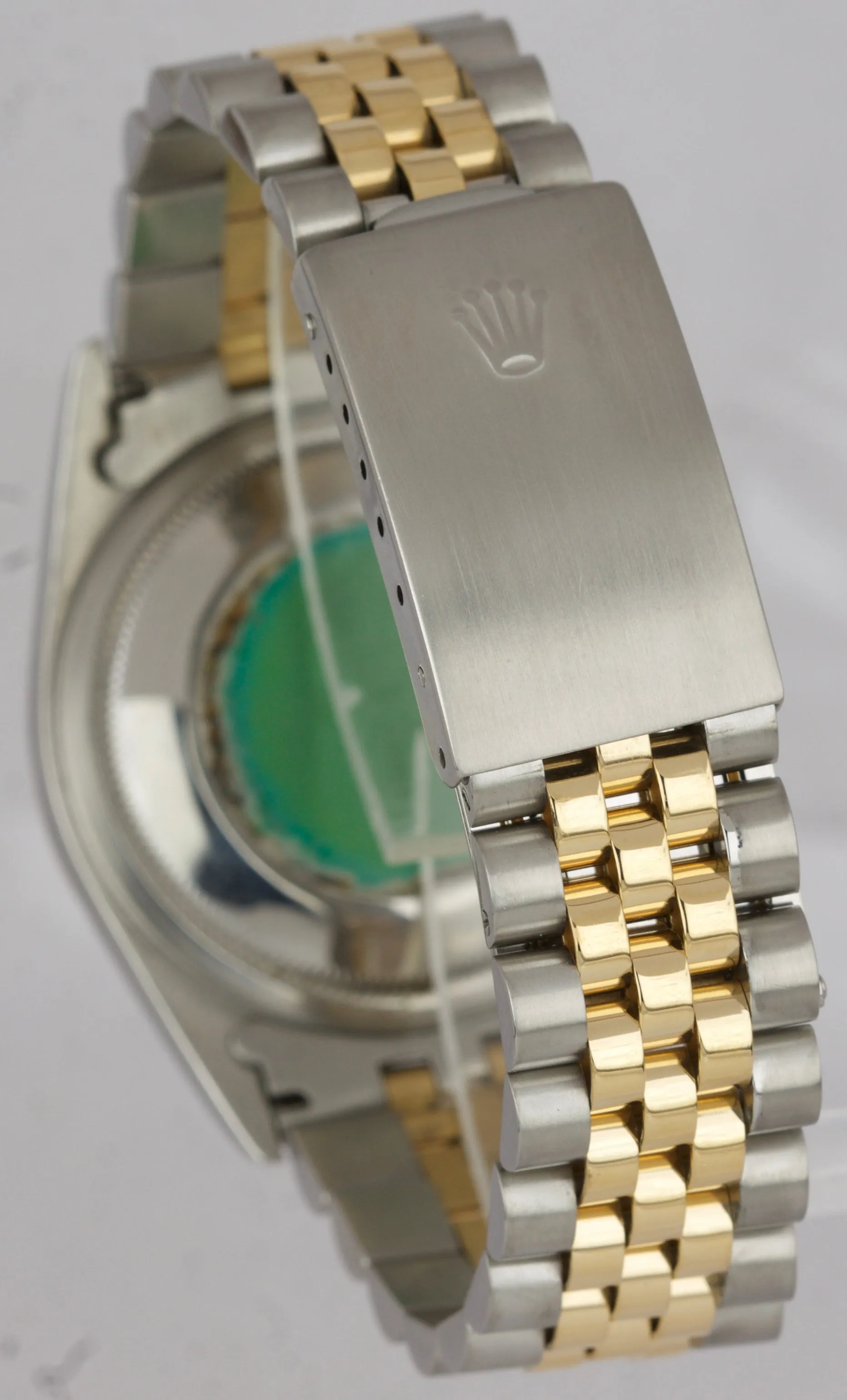 1998 MINT Rolex DateJust 36mm Two-Tone Champagne Steel Gold Jubilee Watch 16233