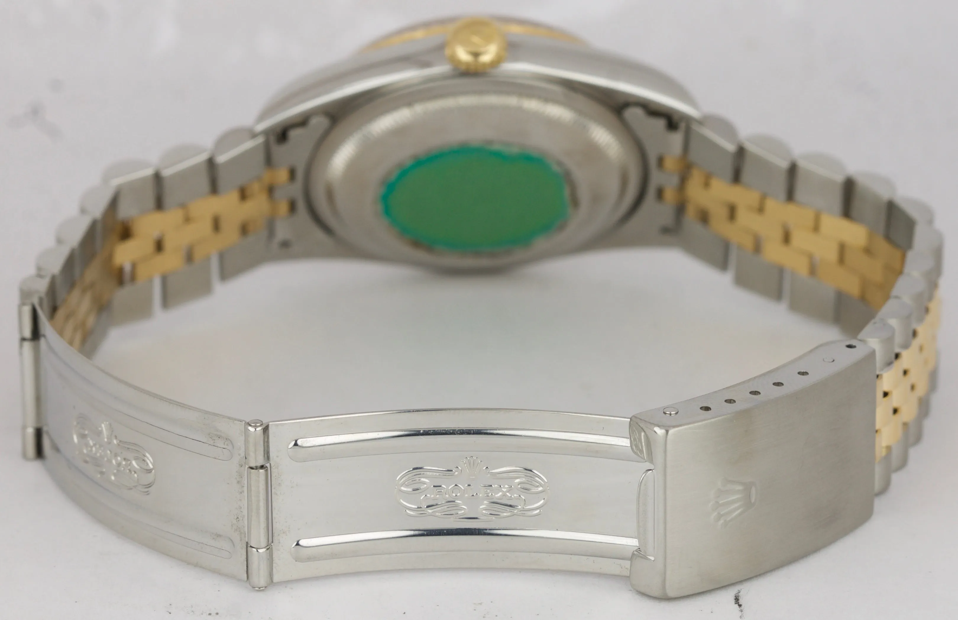 1998 MINT Rolex DateJust 36mm Two-Tone Champagne Steel Gold Jubilee Watch 16233