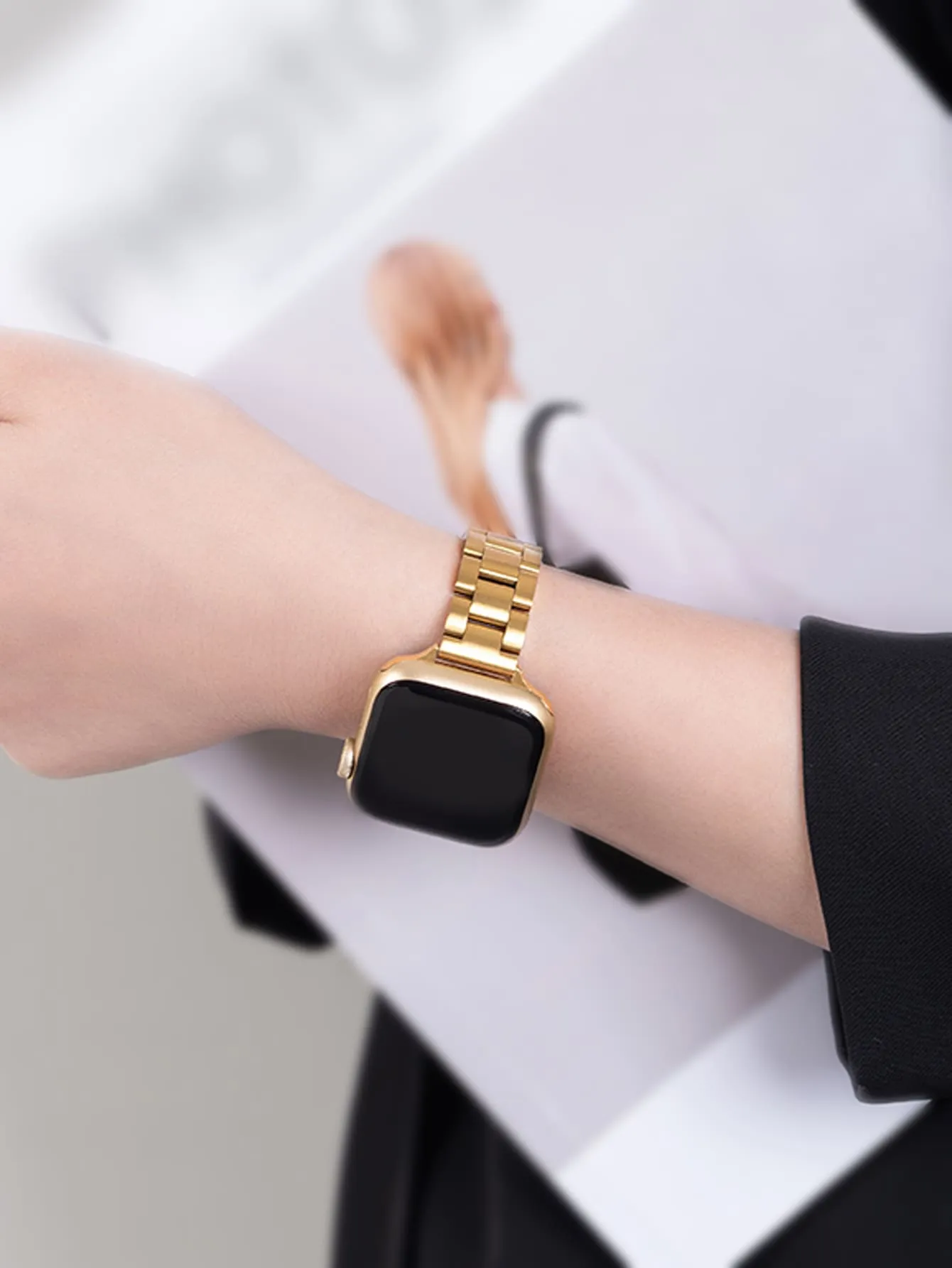 1pc Metal Watchband - Gold