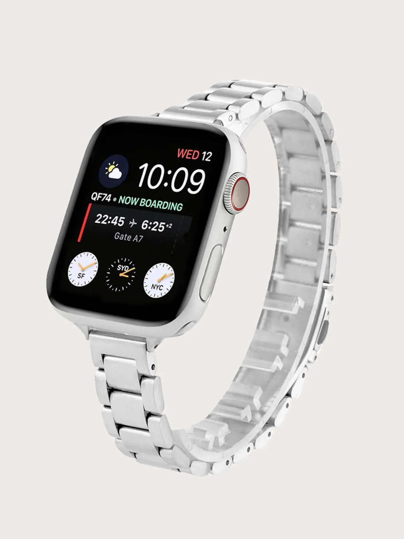 1pc Metal Watchband - Silver- FD ⚡