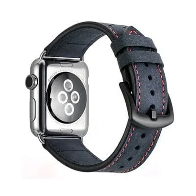 2 Tone Leather Watch Band