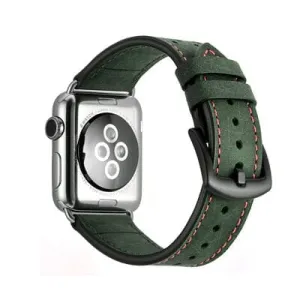 2 Tone Leather Watch Band