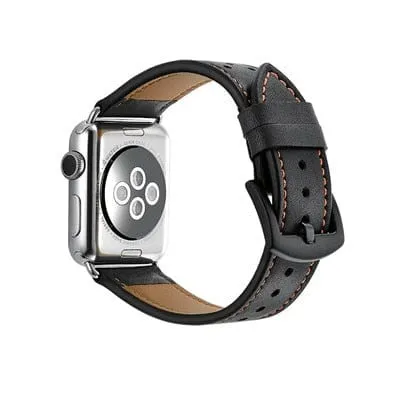2 Tone Leather Watch Band