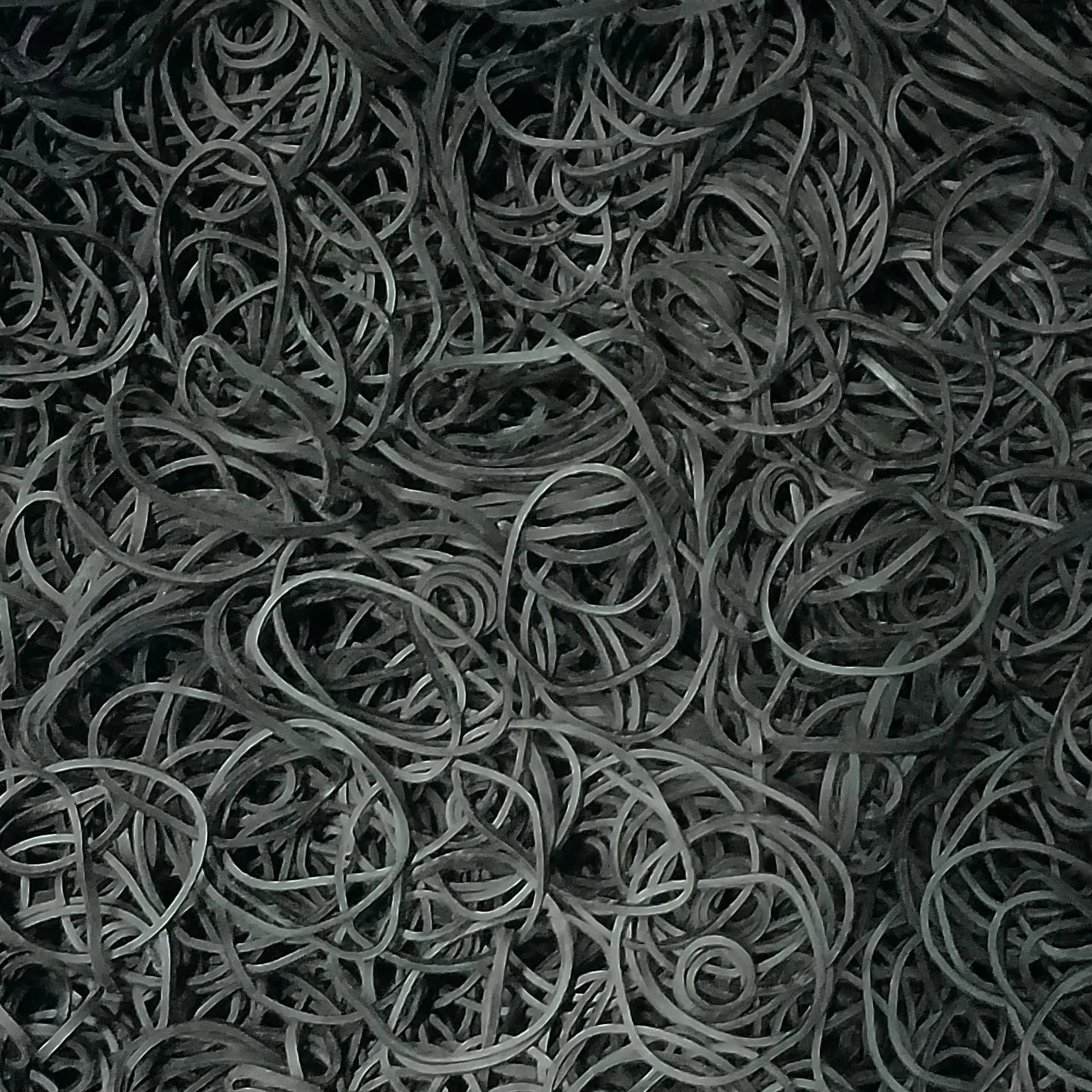 200, Black, Jumbo, Rubber Bands for Pony Tails and Braids