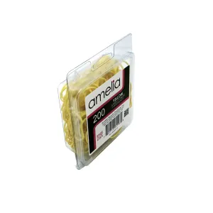 200, Yellow, Jumbo, Rubber Bands for Pony Tails and Braids