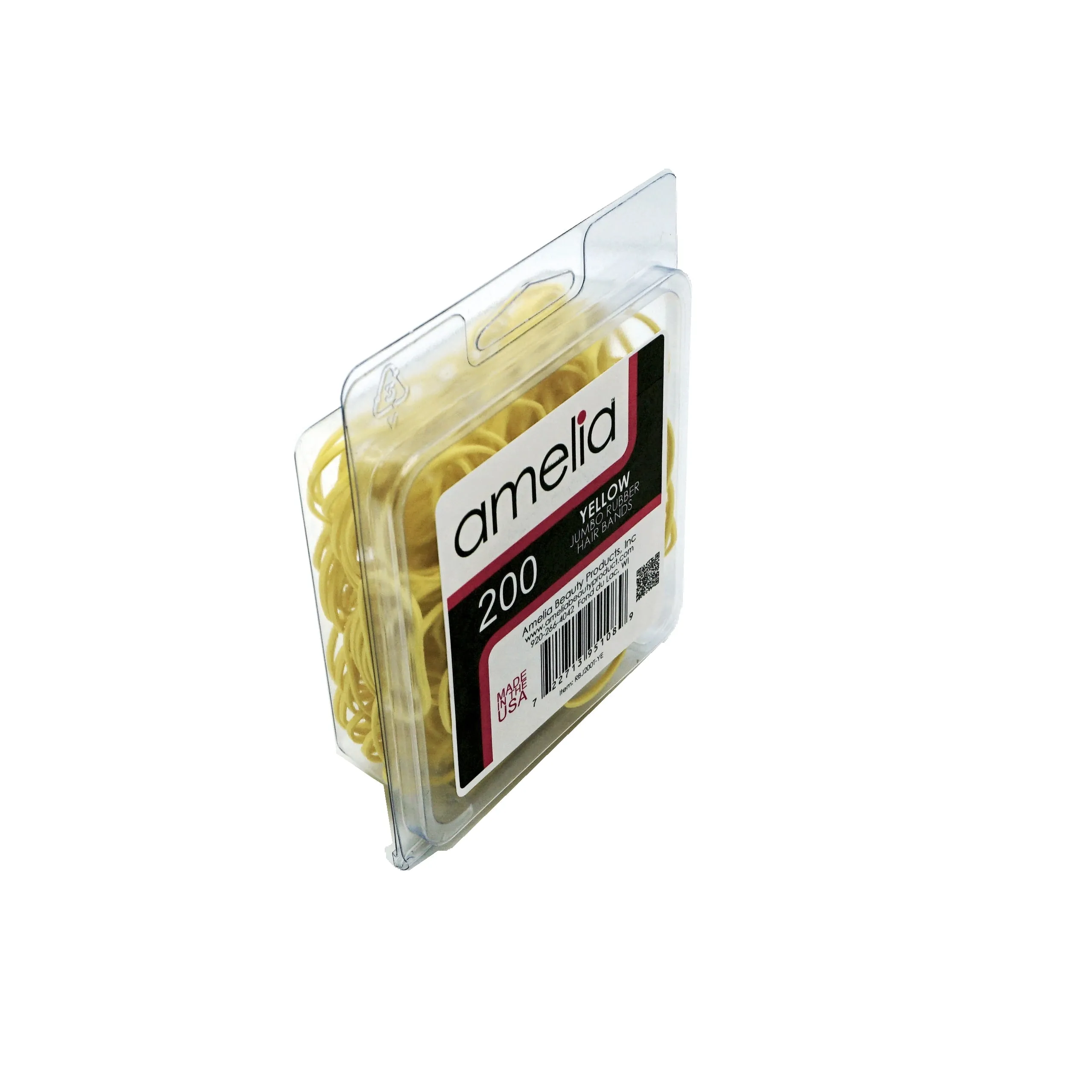 200, Yellow, Jumbo, Rubber Bands for Pony Tails and Braids
