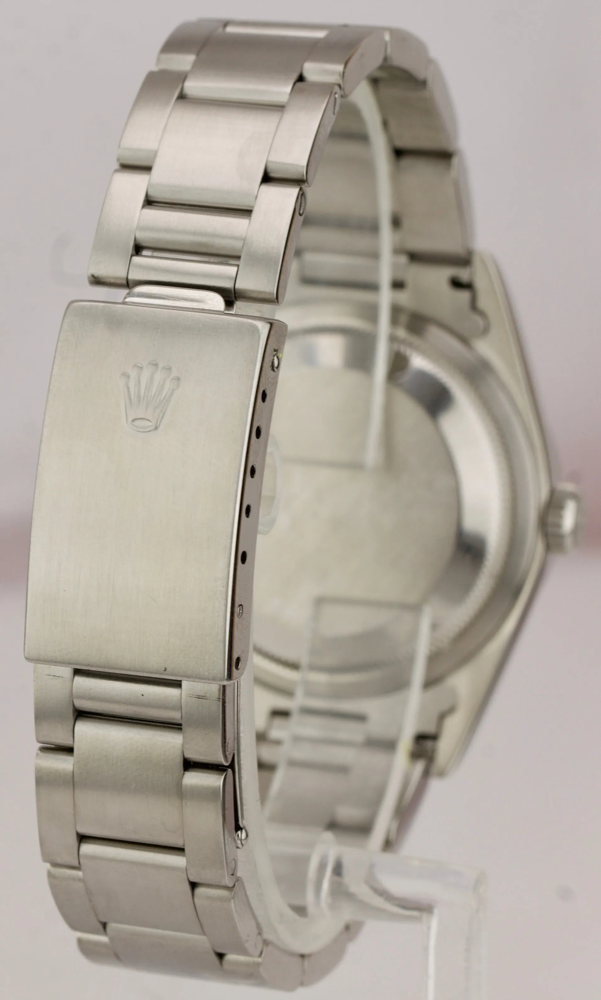 2004 Rolex DateJust 36mm Silver Engined Turned Stainless Steel Watch 16220 B P