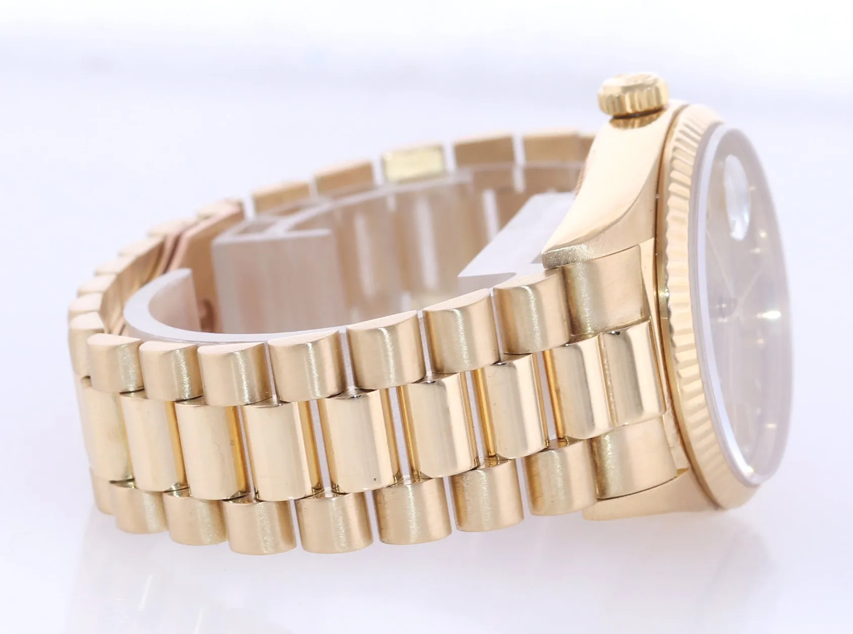 2012 RSC Papers Rolex President Day Date Champagne 18038 Quick Yellow Gold Watch