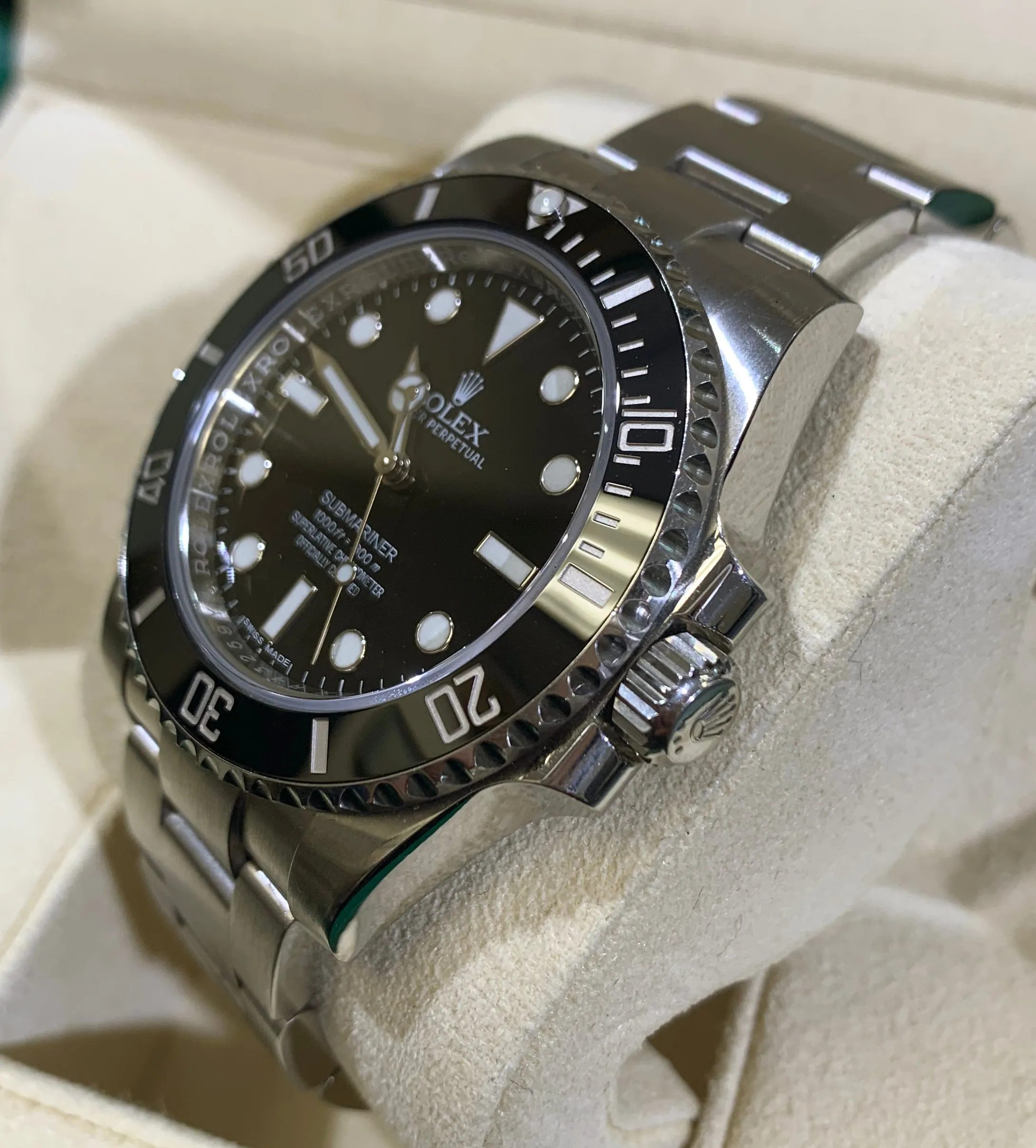 2017 Rolex Submariner No-Date 114060 Stainless Steel Dive Ceramic 40mm Watch