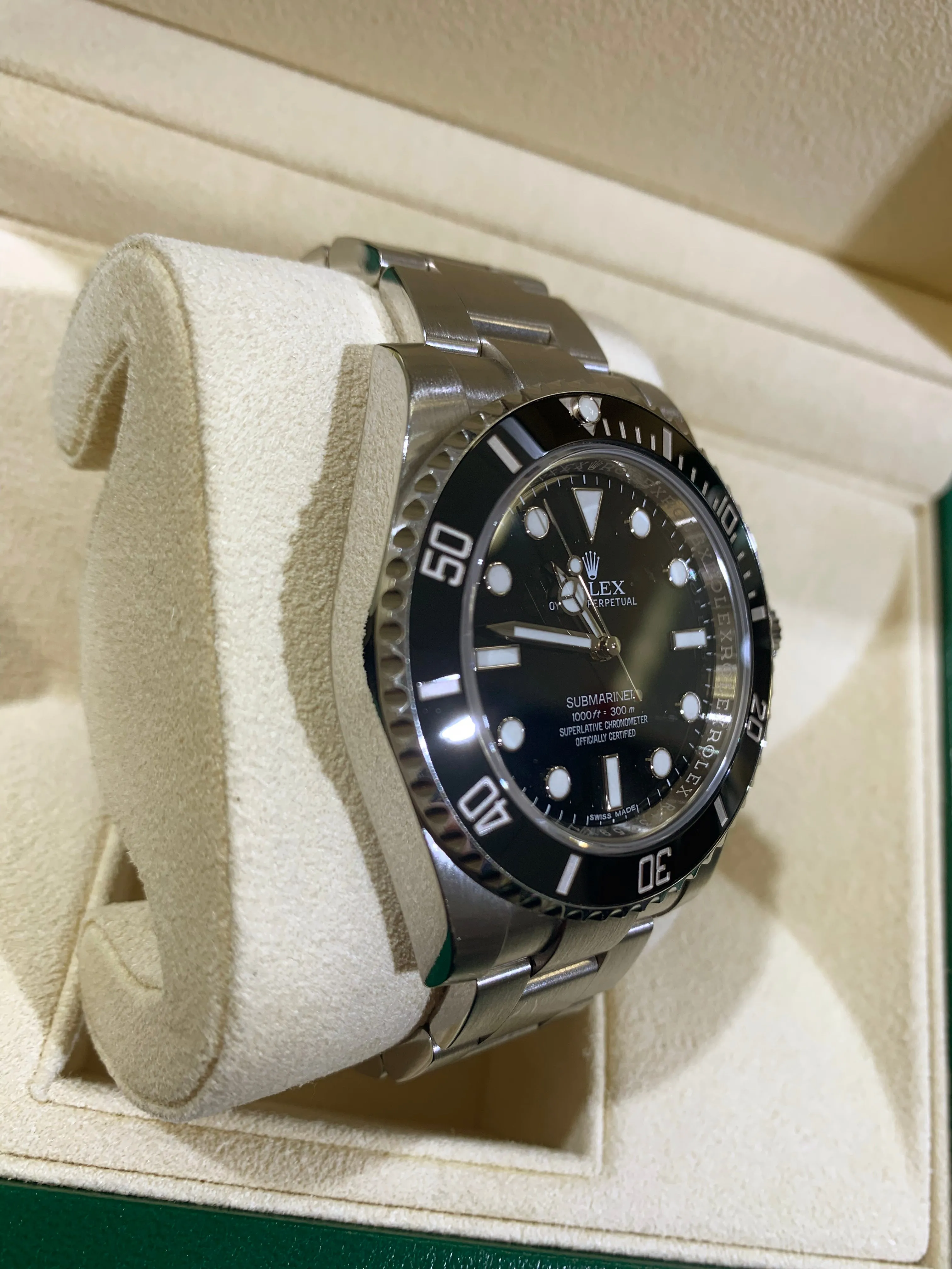 2017 Rolex Submariner No-Date 114060 Stainless Steel Dive Ceramic 40mm Watch