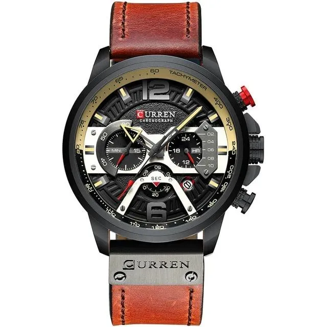 2020 Top Brand Luxury Sports  Fashionable Leather Watches with Calendar Men's C Wrist Watch