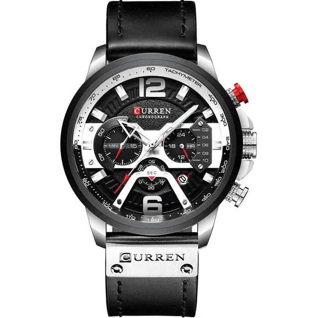 2020 Top Brand Luxury Sports  Fashionable Leather Watches with Calendar Men's C Wrist Watch