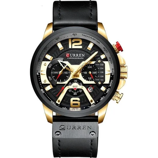 2020 Top Brand Luxury Sports  Fashionable Leather Watches with Calendar Men's C Wrist Watch