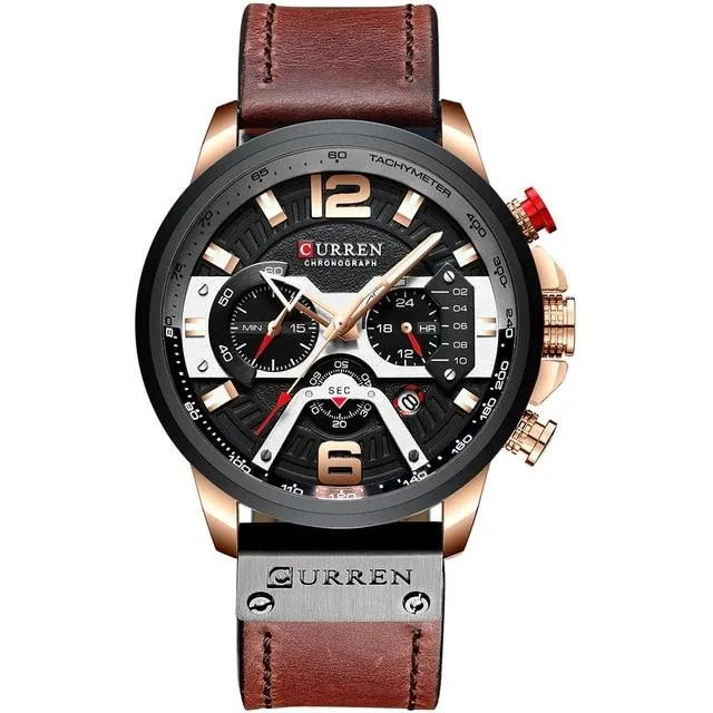 2020 Top Brand Luxury Sports  Fashionable Leather Watches with Calendar Men's C Wrist Watch