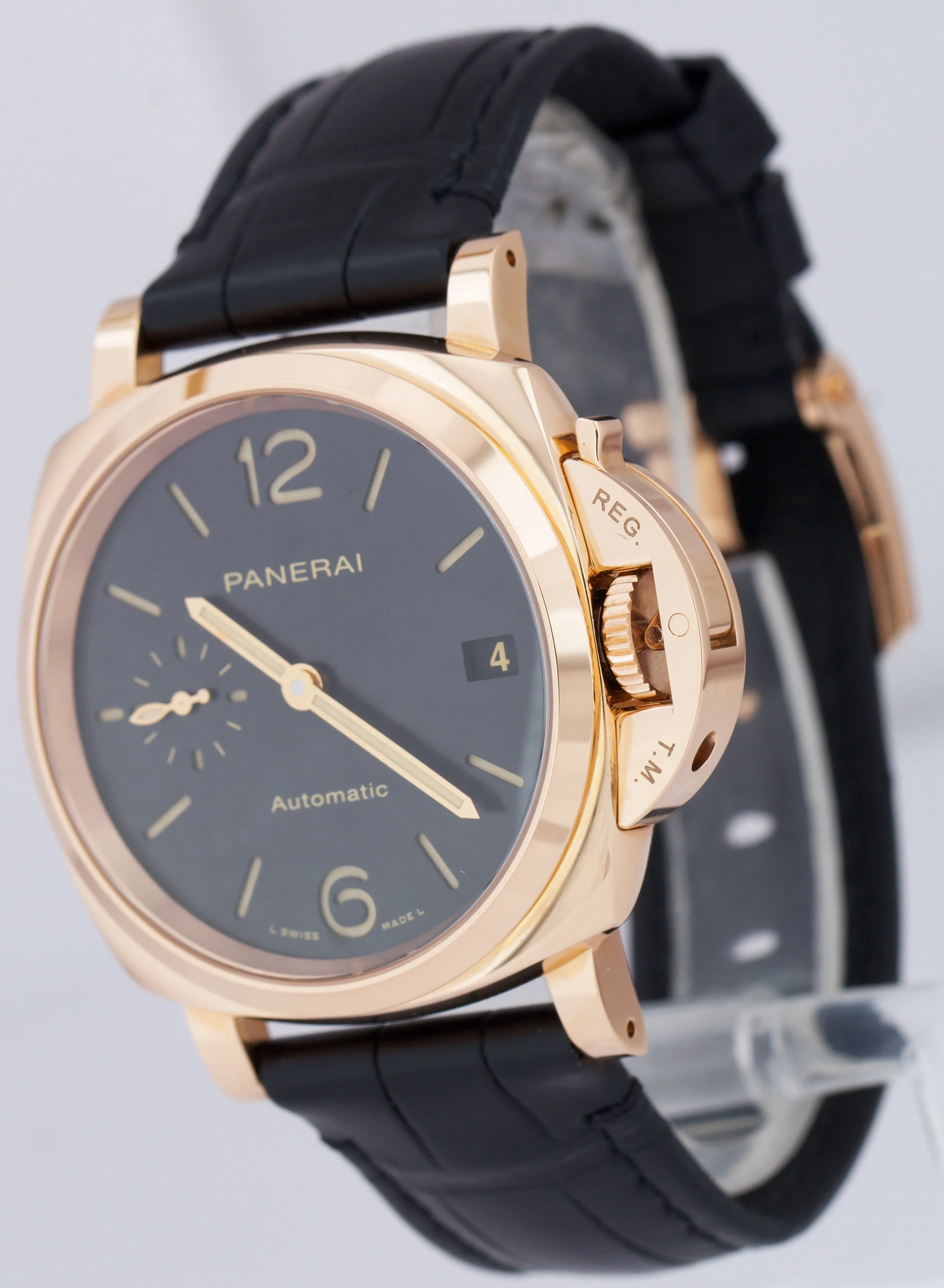 2021 Panerai PAM01029 Piccolo Due 18K Rose Gold 38mm Oro Rosso Automatic Watch