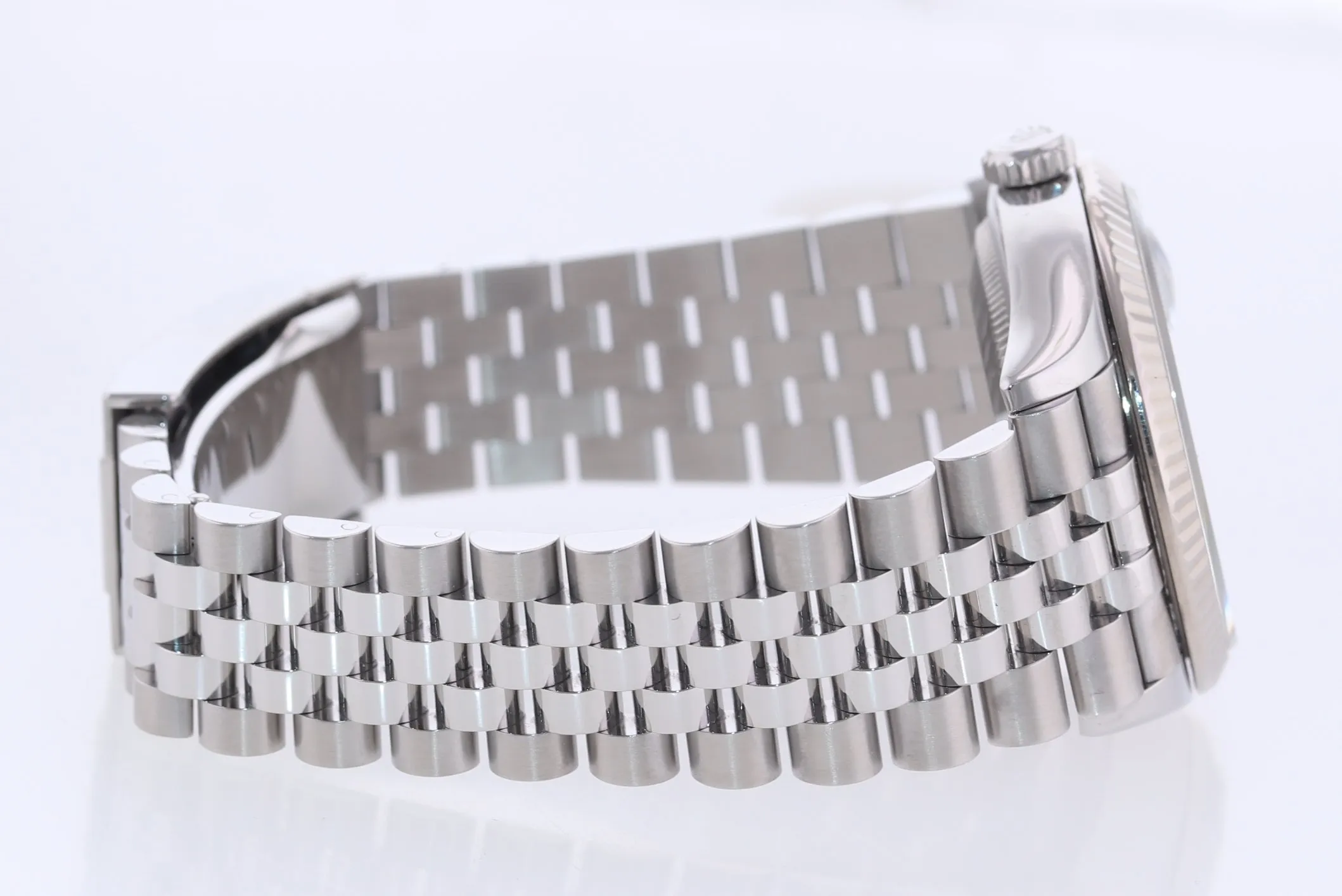 2021 Rolex DateJust Wimbledon Jubilee 126234 Steel White Gold Fluted Watch Box