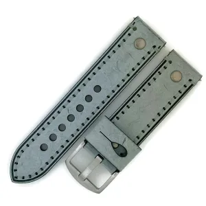 24MM Wax Leather Watch Band