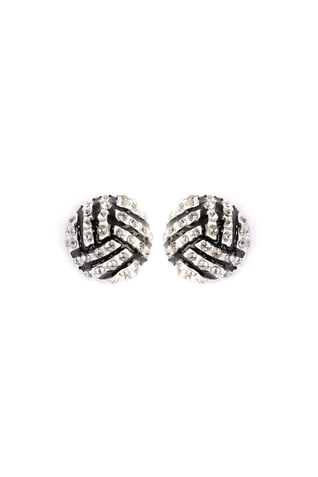 25718 - VOLLEYBALL SPORTS CHARM STUD EARRINGS