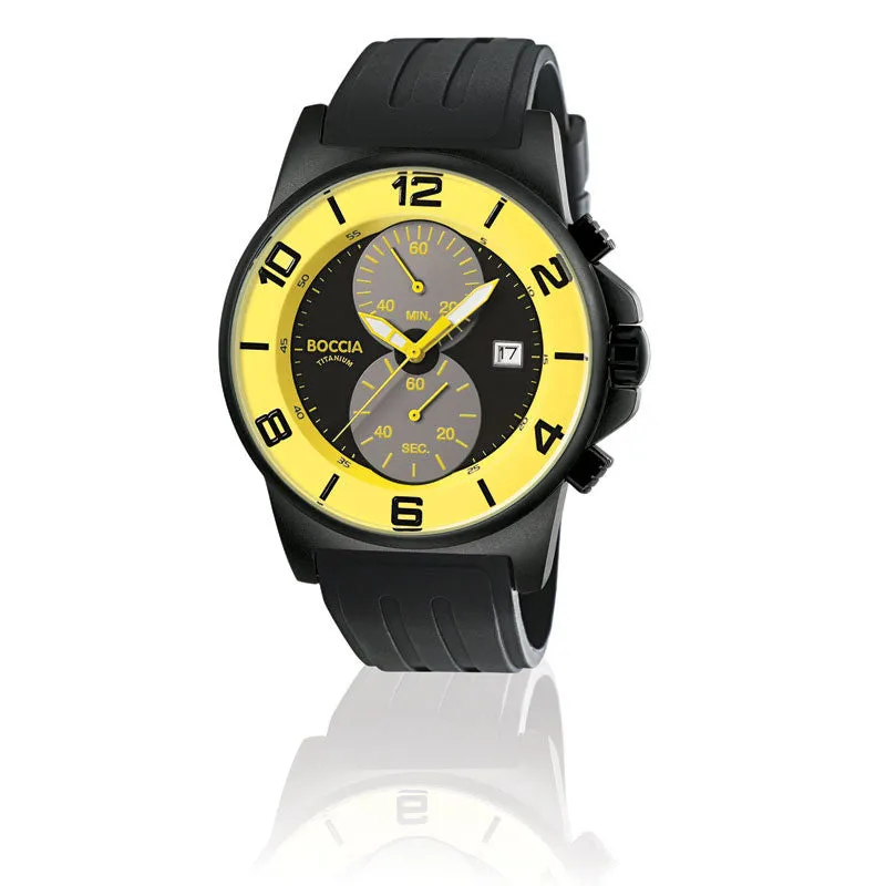 3777-27 MENS BOCCIA ID. TITANIUM WATCH