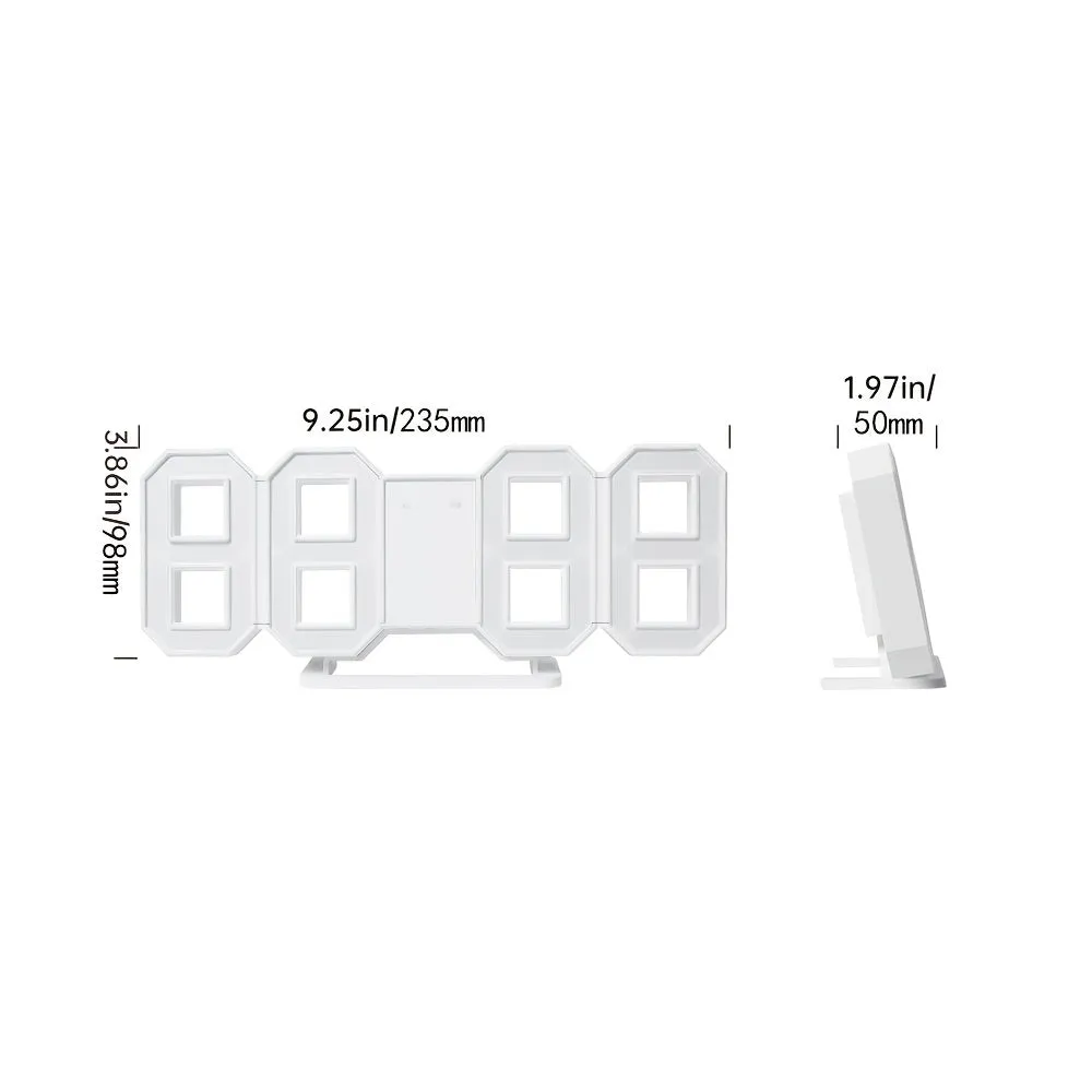 3D LED Digital Clock for Home Decoration