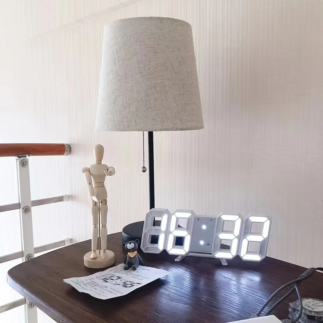 3D LED Digital Clock for Home Decoration