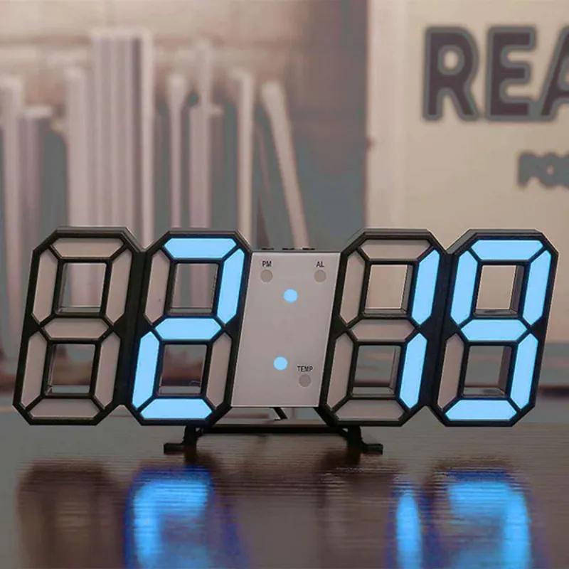 3D LED Digital Clock for Home Decoration