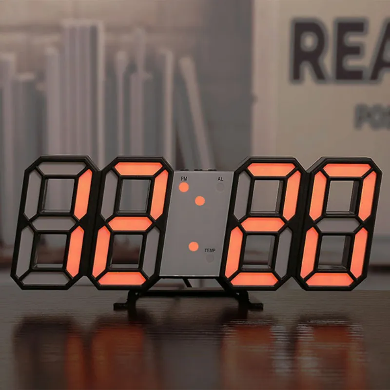 3D LED Digital Clock for Home Decoration