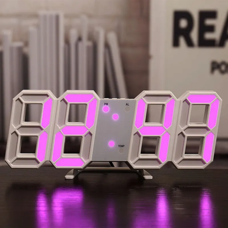3D LED Digital Clock for Home Decoration