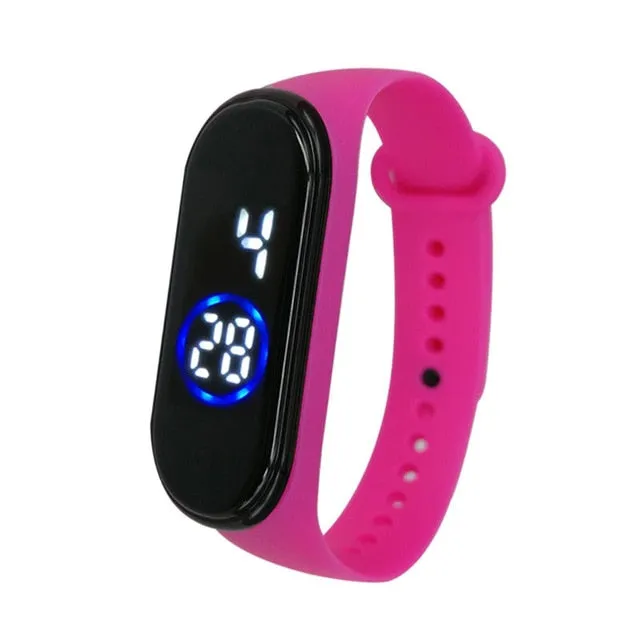 50M Waterproof Sports Men Women Watch Fashion Digital LED Fitness WristWatch Unisex Silicone Band Wrist Gifts relogio masculino