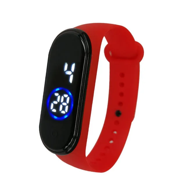 50M Waterproof Sports Men Women Watch Fashion Digital LED Fitness WristWatch Unisex Silicone Band Wrist Gifts relogio masculino