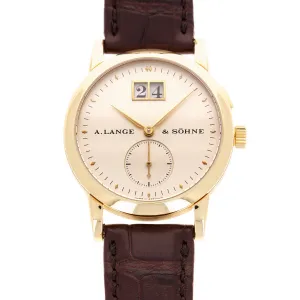 A. Lange & Sohne Yellow Gold Saxonia 1st Series Solid Back Watch Ref. 102.001