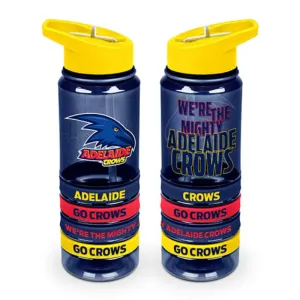 AFL Tritan Drink Bottle with Bands Adelaide Crows