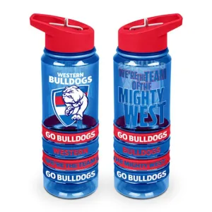 AFL Tritan Drink Bottle with Bands Western Bulldogs