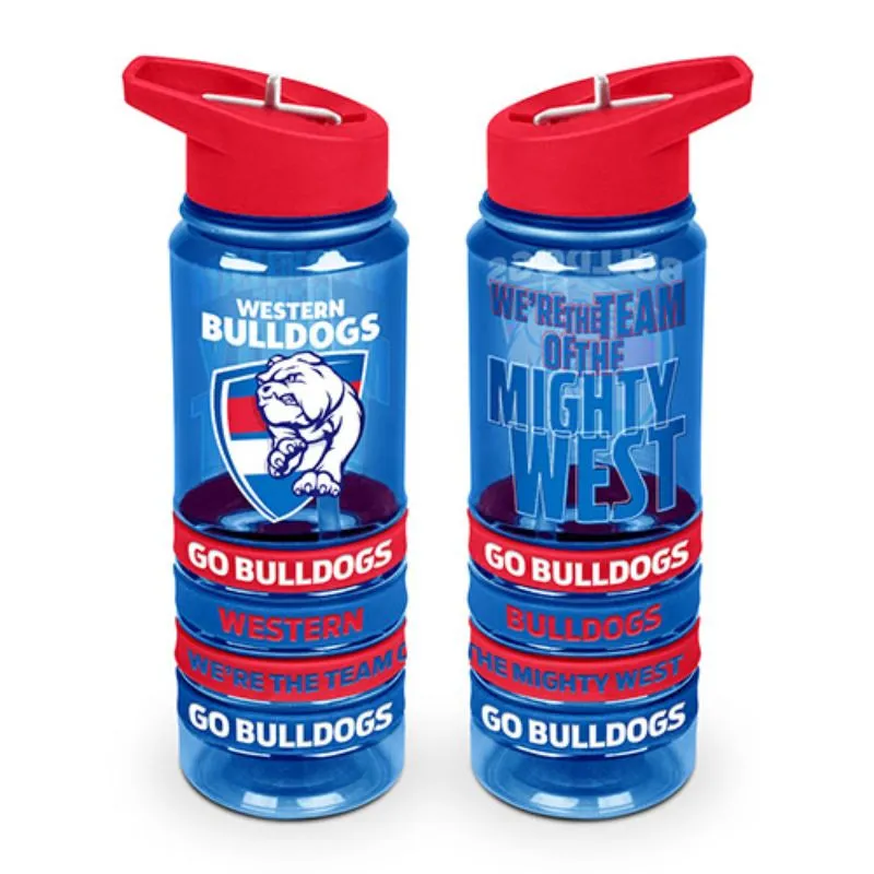 AFL Tritan Drink Bottle with Bands Western Bulldogs
