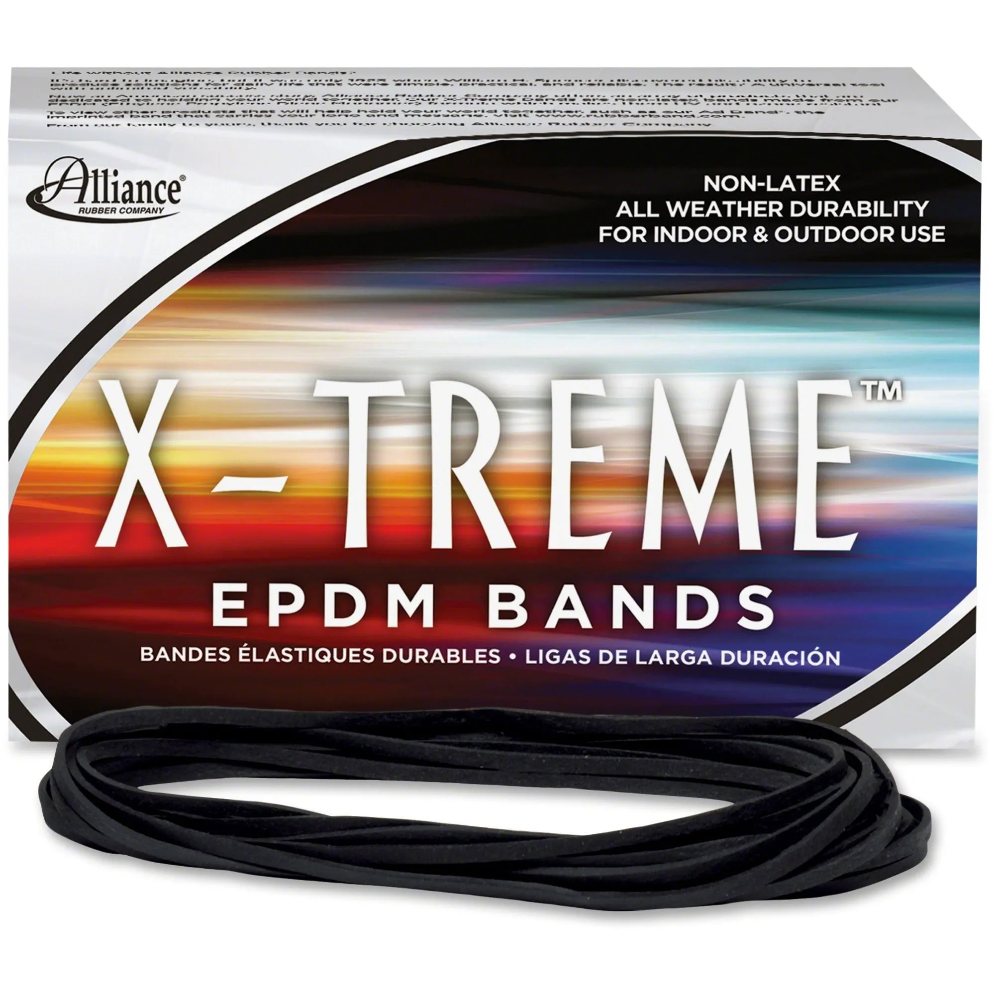 Alliance Rubber 02004 X-treme Rubber Bands - Non-Latex - 7" x 1/8" - Archival Quality